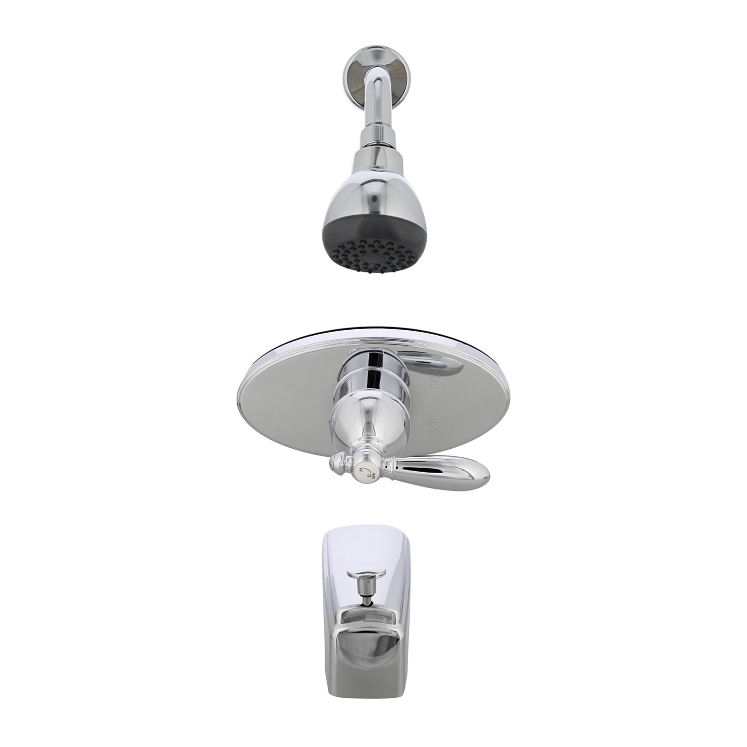 Empire Faucets U-YSL68ASLVR Single Lever Non-Metallic Anti-Scald Tub/Shower Diverter - Chrome