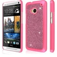 thumbnail image 1 of Empire Glitz Slim-Fit Case for HTC One, Glitter Glam Hot Pink, 1 of 4