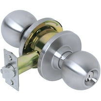 Empire Grade 2 Heavy-Duty Entry Knob, Satin Stainless Steel