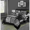 thumbnail image 1 of Empire Home 6-Piece Comforter set Safari Zebra Suede Super Soft, 1 of 1