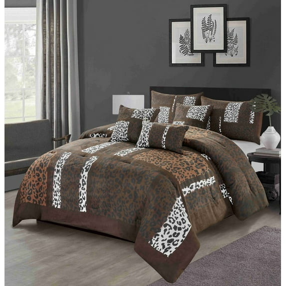 Empire Home 6-Piece Comforter set Safari Zebra Suede Super Soft