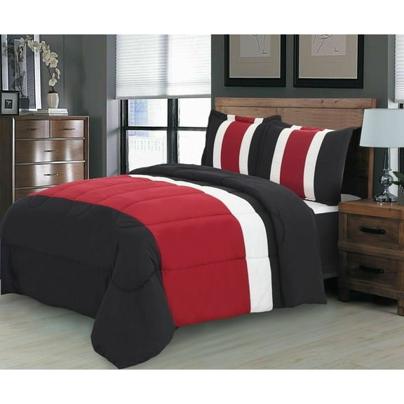 Empire Home 8-Piece Pintuck Comforter Set with Matching Sheet Set + Pillow Cases