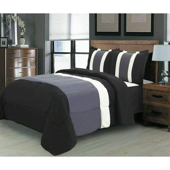 Empire Home 8-Piece Pintuck Comforter Set with Matching Sheet Set + Pillow Cases