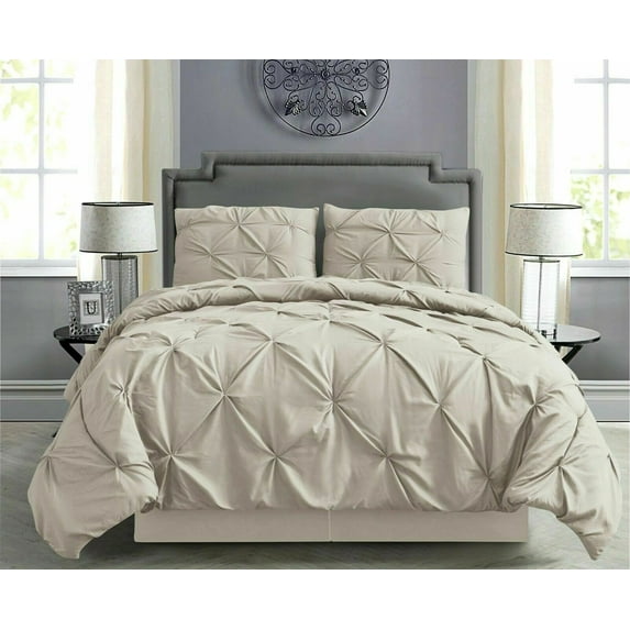 Empire Home 8-Piece Pintuck Comforter Set with Matching Sheet Set + Pillow Cases