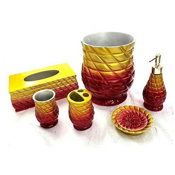 Empire Home Elegant 6 Piece High Quality Bathroom Ceramic Accessory Set - LIMITED QUANTITY AVAILABLE!