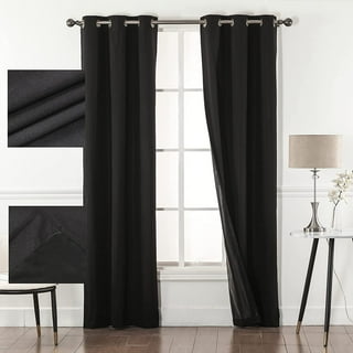 BLUNGI cortina tiras 90x210 cm negra