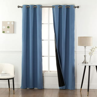 Velcro Blackout Curtains for Bedroom 2 Panels with Tiebacks - 100*150cm 