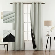 Empire Home Fashion 100% Blackout Window Curtain Panel - Thermal Insulated, Black Back & Grommets - 7 Colors - 4 Sizes