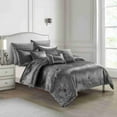 thumbnail image 1 of Empire Home Fashion Queen Comforter Set - 6 Piece Gray Bed in a Bag with Pillow Shams and Throw Pillows for all Seasons, 1 of 6