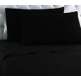 thumbnail image 1 of Empire Home Heavy Winter Flannel 100% Cotton Sheet set Fitted Flat Pillow Cases Deep Pocket - Black - King Size, 1 of 1
