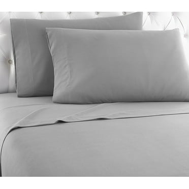 Empire Home Heavy Winter Flannel 100% Cotton Sheet set Fitted Flat Pillow Cases Deep Pocket - Gray - Queen Size