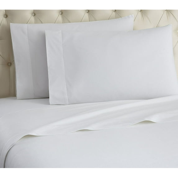 Empire Home Heavy Winter Flannel 100% Cotton Sheet set Fitted Flat Pillow Cases Deep Pocket - White - Full Size