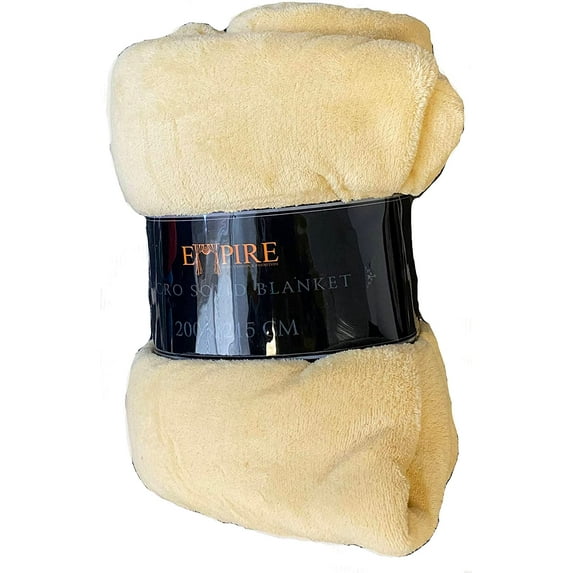 Empire Home Light Soft Throw Blanket - 15 Solid Colors - All Bed Sizes