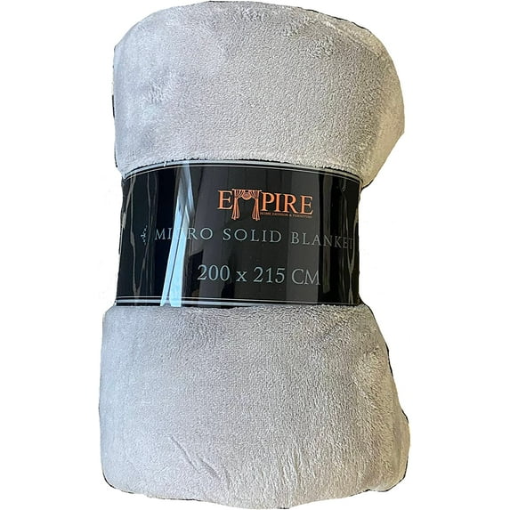 Empire Home Light Soft Throw Blanket - 15 Solid Colors - All Bed Sizes