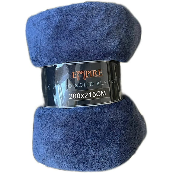 Empire Home Light Soft Throw Blanket - 15 Solid Colors - All Bed Sizes