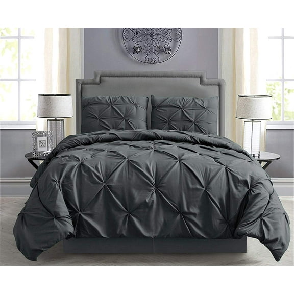 Empire Home Pintuck Hypoallergenic 8-Piece Bed in A Bag Comforter Set - Sheet Set Included!!