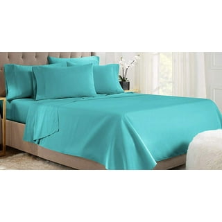 Focussexy 18 inch-21 inch Full Size Bed Sheet Elastic Corner Straps Fitted Sheets Deep Pocket Soft Microfiber, Microfiber Sheets, Stain Resistant
