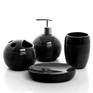 Mainstays 17-Piece Bathroom Set, Tan Lotus - Walmart.com
