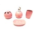 thumbnail image 1 of Empire Home Ribbed 4-Piece Bathroom Accessory Ceramic Set, 1 of 1