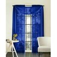 thumbnail image 1 of Empire Home Royal Blue 216" Long Sheer Curtain Valance Window New, 1 of 1