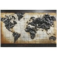 thumbnail image 1 of Empire Industrial Art Direct World Map 2 Hand Painted 3D Wall Sculpture, 1 of 10