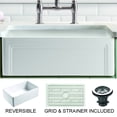 thumbnail image 1 of Empire Industries Olde London Farmhouse Fireclay 33" Single Bowl Kitchen Sink with Grid and Strainer in White, 1 of 9