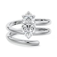 thumbnail image 1 of Empire Jewel 1.7 Ct Marquise Cut Lab Created Diamond Ring - 14K White Gold Plated Jewelry - Wedding Band for Women - Elegant Anniversary Gift Ring, 1 of 3