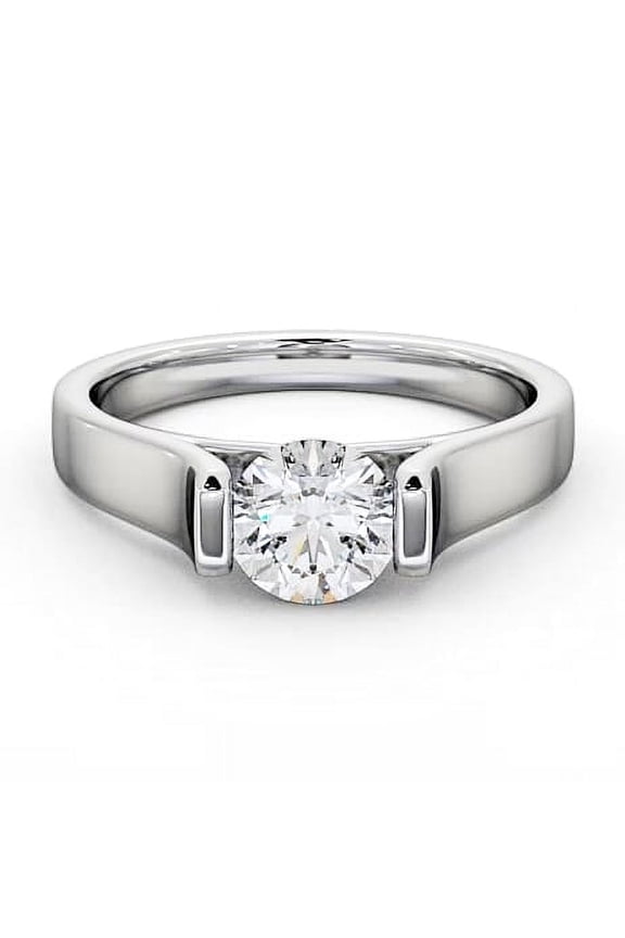 1.9 Ct Round Cut 4-Prong Diamond Solitaire Ring - 14K White Gold Plated Ring - Engagement Wedding Prong Setting Ring for Women - Casual Daily Wear Ring for Women - Gifts for Mom