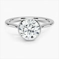 thumbnail image 1 of Empire Jewel 14K White Gold Plated Ring - 1.7 Ct Round Cut Diamond Ring for Her - Appreciation Solitaire Gift Ring - Party Wear Bezel Set Engagement Jewelry, 1 of 3