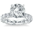 thumbnail image 1 of Empire Jewel 14K White Gold Plated White Gold Plated Moissanite Rings - Round Cut 2 Ct Moissanite Solitaire Rings - Simple Handmade Engagement Rings For Women's - Forever Moissanite Rings for Women, 1 of 3