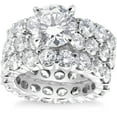 thumbnail image 1 of Empire Jewel 14K White Gold Over Ring Clearance - 1.7 Ct VVS1/D Round Cut Lab Created Simulated Diamond Rings - 9th Year Anniversary Gifts for Her - Jewellery Diamond Ring Wedding Sets On Clearance, 1 of 6