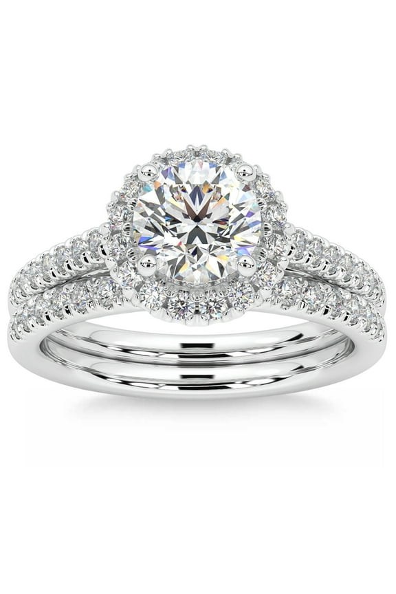 2 Ct Round Cut Diamond Rings - 14K White Gold Over Rings - Simple Gorgeous Anniversary Gifts for Women's - Silver Beautiful Special Occasion Rings for Her - Promise Ring for Girlfriend