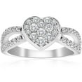 thumbnail image 1 of Empire Jewel Split Shank Wedding Ring - 1 Ct Round Cut Lab - Created Diamond in 14K White Gold Over - Exquisite Engagement Ring for Women's - Perfect for Proposals Anniversaries and Special Gifts, 1 of 6