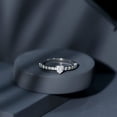 thumbnail image 1 of Empire Jewelry 1.1 Ct Heart Cut Diamond Ring for Gifts - 14K White Gold Rings - Silver Diamond Engagement Wedding Rings for Women - Diamond Rings for Birthday Gift - Heart Shape Proposal Rings, 1 of 5
