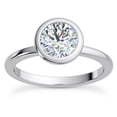 thumbnail image 1 of Empire Jewelry 1.8 Ct Round Cut Moissanite Ring - 14K White Gold Plated Solitaire Engagement Wedding Ring - Classic Diamond Ring for Her - Perfect for Engagement or Weddings, 1 of 3
