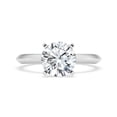 thumbnail image 1 of Empire Jewelry 1.8 Ct Round Moissanite Ring - Hidden Halo Solitaire Design with Accent Stones - 14K White Gold Plated Jewelry for Women, 1 of 3