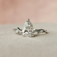 thumbnail image 1 of Empire Jewelry 14K White Gold Plated Rings - 1.9 Ct Pear Cut Diamond Rings Gifts - Engagement Wedding Diamond Jewelry for Women - Special Christmas Gift for Her - Split Shank Anniversary Rings, 1 of 3