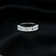 thumbnail image 1 of Empire Jewelry 14K White Gold Plated Rings - 3 Ct Moissanite Baguette Cut Diamond Rings - Stacking Engagement Wedding Rings for Women - Diamond Ring for Birthday Gift - Anniversary Gifts, 1 of 4