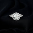 thumbnail image 1 of Empire Jewelry 14K White Gold Plated Rings Gifts - 1.9 Ct Round Cut Diamond Rings - Engagement Wedding Halo Silver Rings for Women - Bridal Stacking Anniversary Diamond Ring - Proposal Rings, 1 of 5