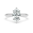thumbnail image 1 of Empire Jewelry 2.2 Ct Marquise Cut Moissanite Solitaire Ring - 14K White Gold Plated Hidden Halo Design for Engagement Jewelry - Sparkling Ring for Her, 1 of 3