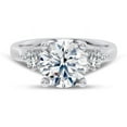 thumbnail image 1 of Empire Jewelry Marquise and Round Diamond Engagement Ring for Women - 1.9 Ct Moissanite Round Cut Diamond with 14K White Gold Plated Metal - Dazzling Bridal Jewelry for Special Celebrations, 1 of 1