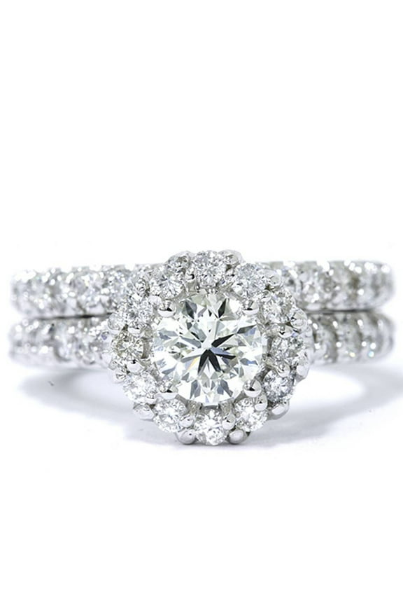 ry Round Cut 1.4 Ct Moissanite Women's Wedding Anniversary Ring - 14K White Gold Plated Wedding Ring - Prong Set Wedding Ring for Her - Clearance Anniversary Ring - Moissanite Ring