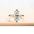 thumbnail image 1 of Empire Jewelry White Gold Plated 14K Diamond Ring - Marquise Cut Excellent 1.6 Ct Diamond Ring For Women's - Solo Stone Diamond Rings for Women's - Simple Diamond Rings for Her, 1 of 4