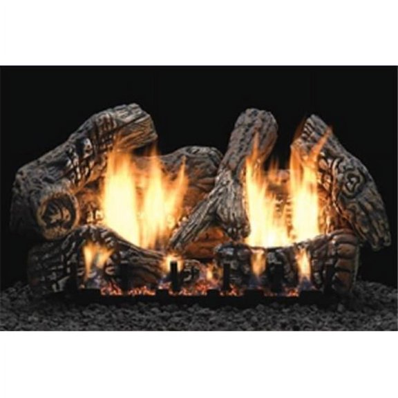 Empire LS24C2S 24 in. Ceramic Fiber Log Set, Charred Oak - 6 Piece