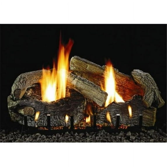 Empire LS24SRAO 24 in. Refractory Fireplace Log Set - 7 Piece