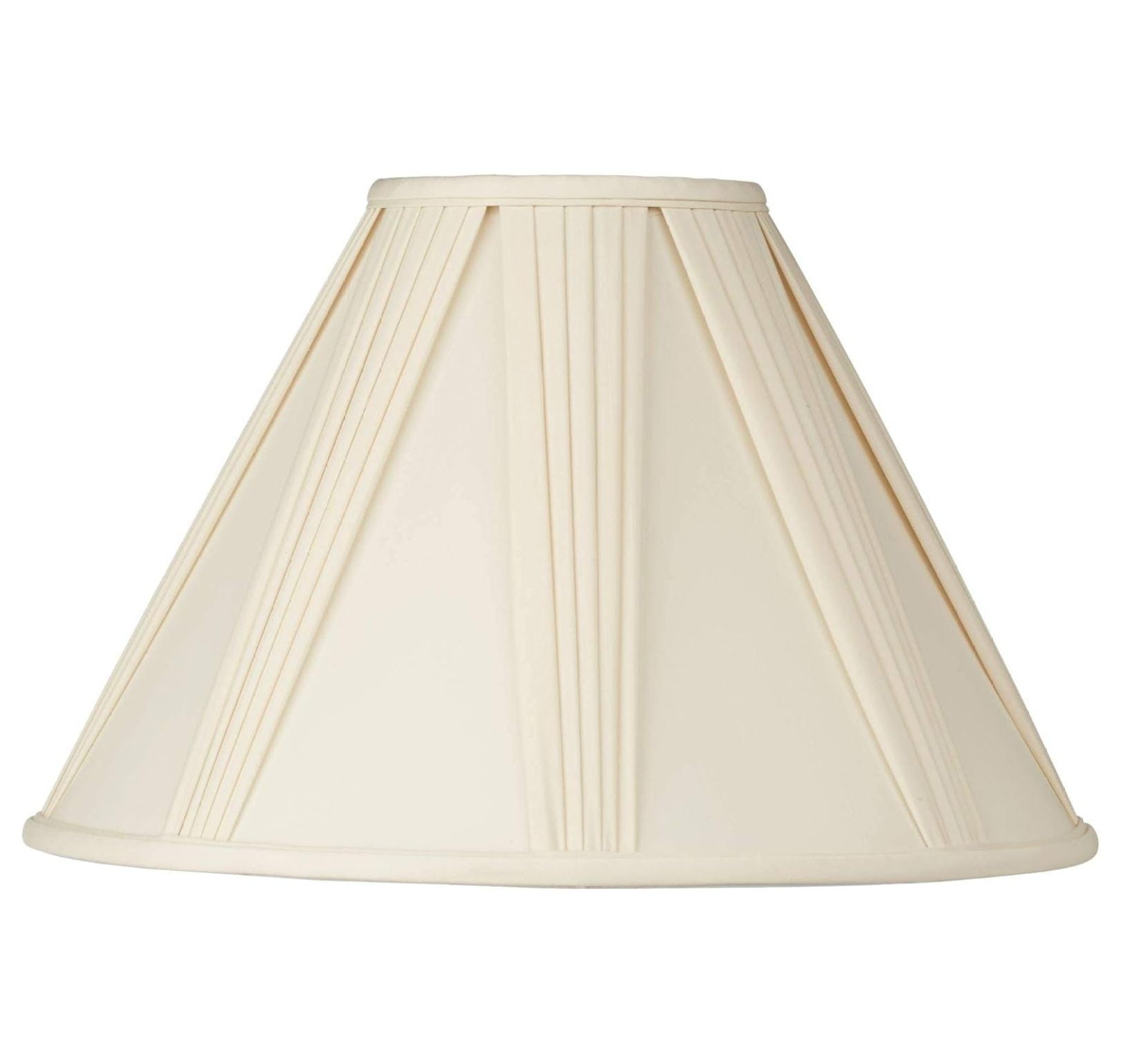 Empire Lamp Shade Ivory French Drape White Large 6" Top x 17" Bottom x