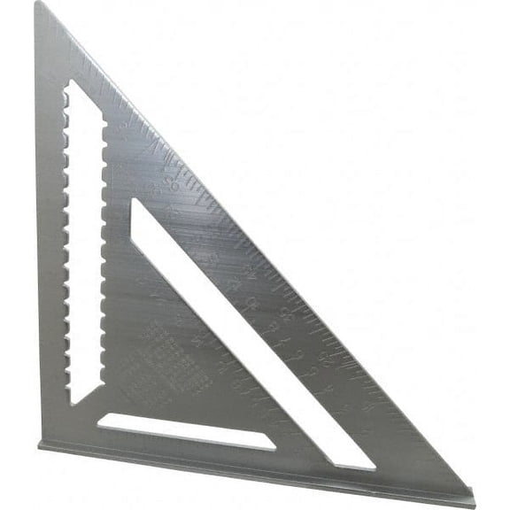 Empire Level 12" Blade Length, Buffed Finish, Aluminum Rafter Square 1/16", 0.083", 1/8" Graduation