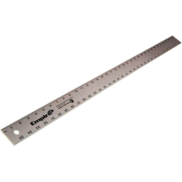 Aluminum Straight Edge Ruler, 24 in, Aluminum