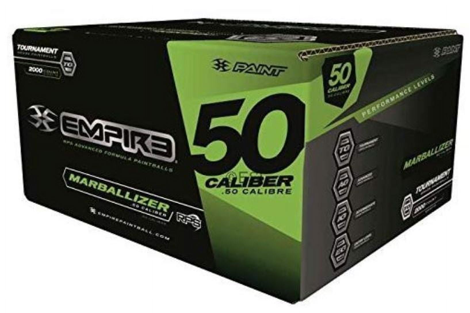 Empire Marballizer Swirl 50cal 2,000 Paintballs, White Fill