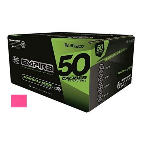 Empire Marballizer Swirl 50cal 2,000 Paintballs with Pink Fill, Great for all types of play